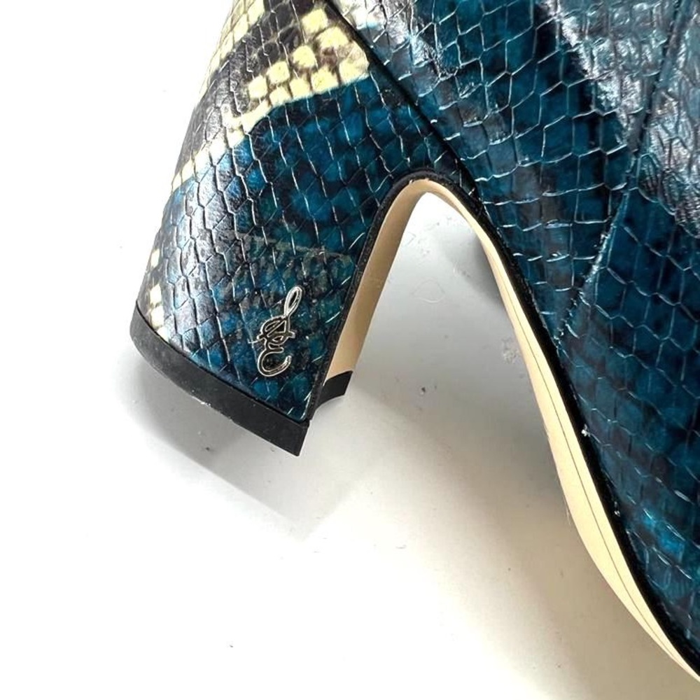 Sam Edelman Hai Women's Blue Snakeskin boots - Picture 6 of 15